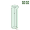 Charles Bentley Patio Heater Waterproof Tarpaulin Cover - Green