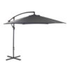 3m Hanging Banana Cantilever Garden Parasol - Grey