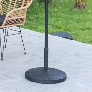 3M Backyard Sunshade Parasol Garden Tilt Umbrella with Crank