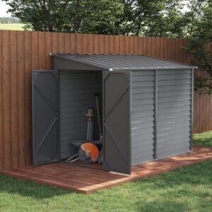 9ft Lockable Steel Garden Bike Storage Shed