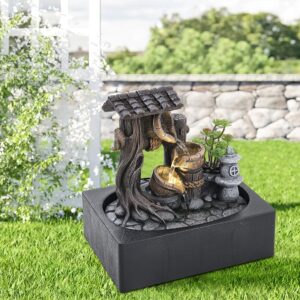 Tabletop Fountain Relaxation Water Feature for Home Decor Perfect for Relaxation Meditation